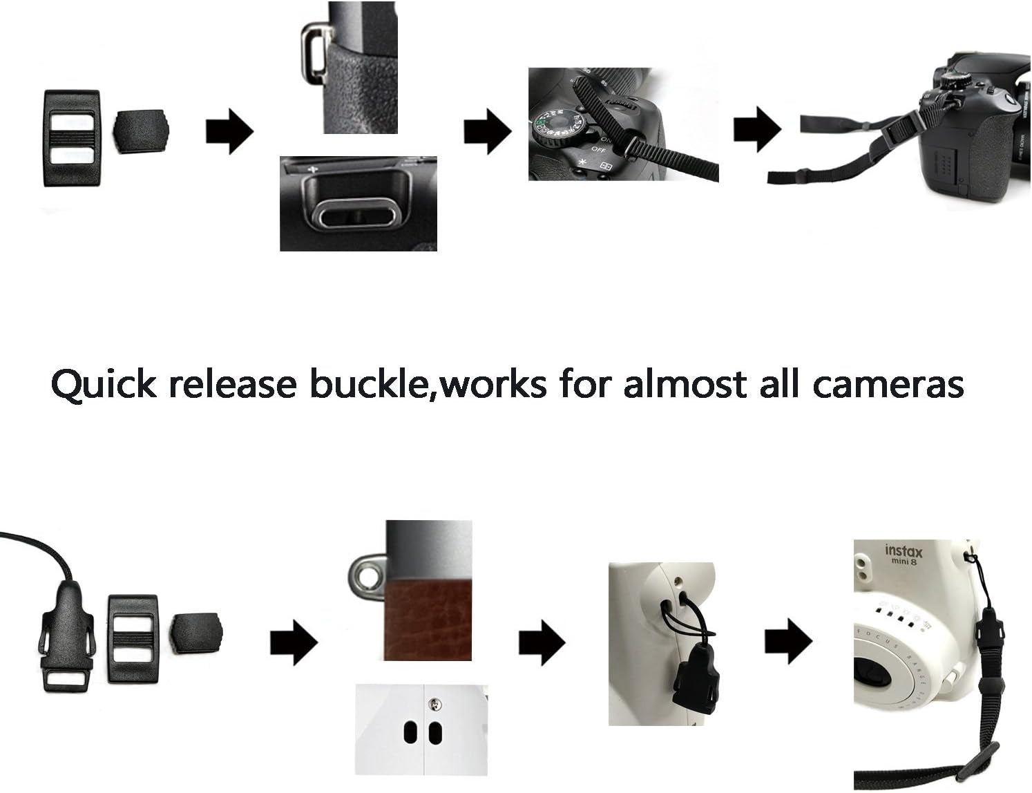 Washable Camera Strap (Black)