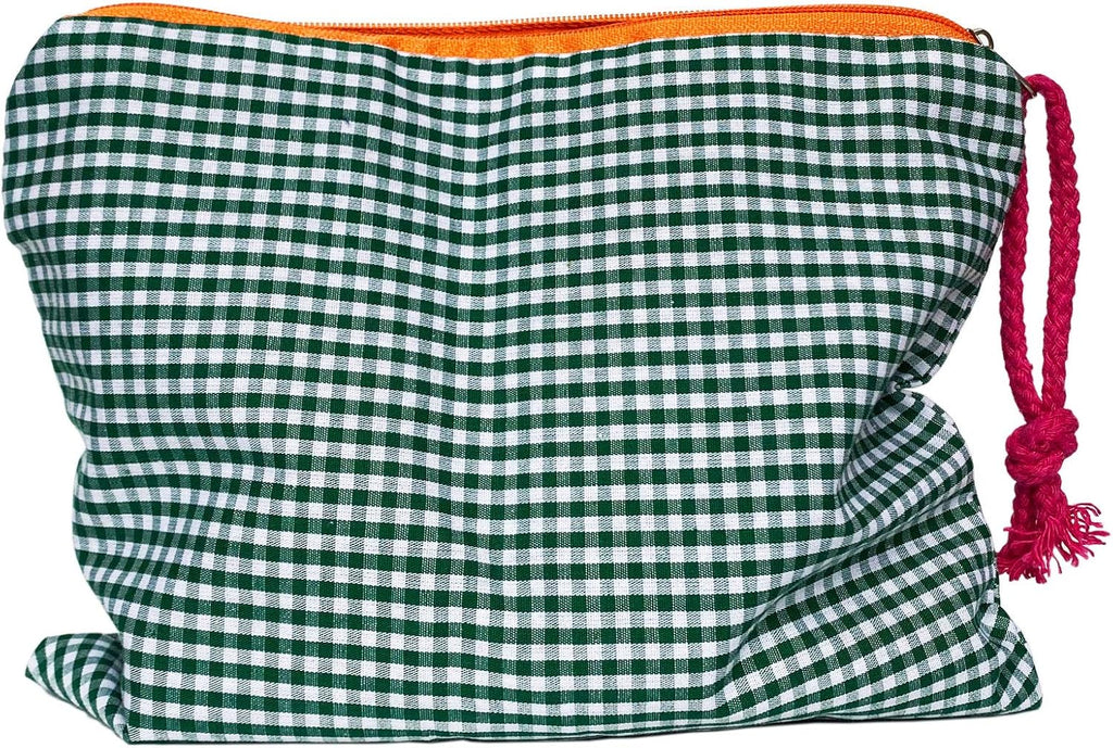 Makeup Bag Portable Pouch Purse Bag Travel Cosmetic Storage Organizer Lightweight for Women (Green)