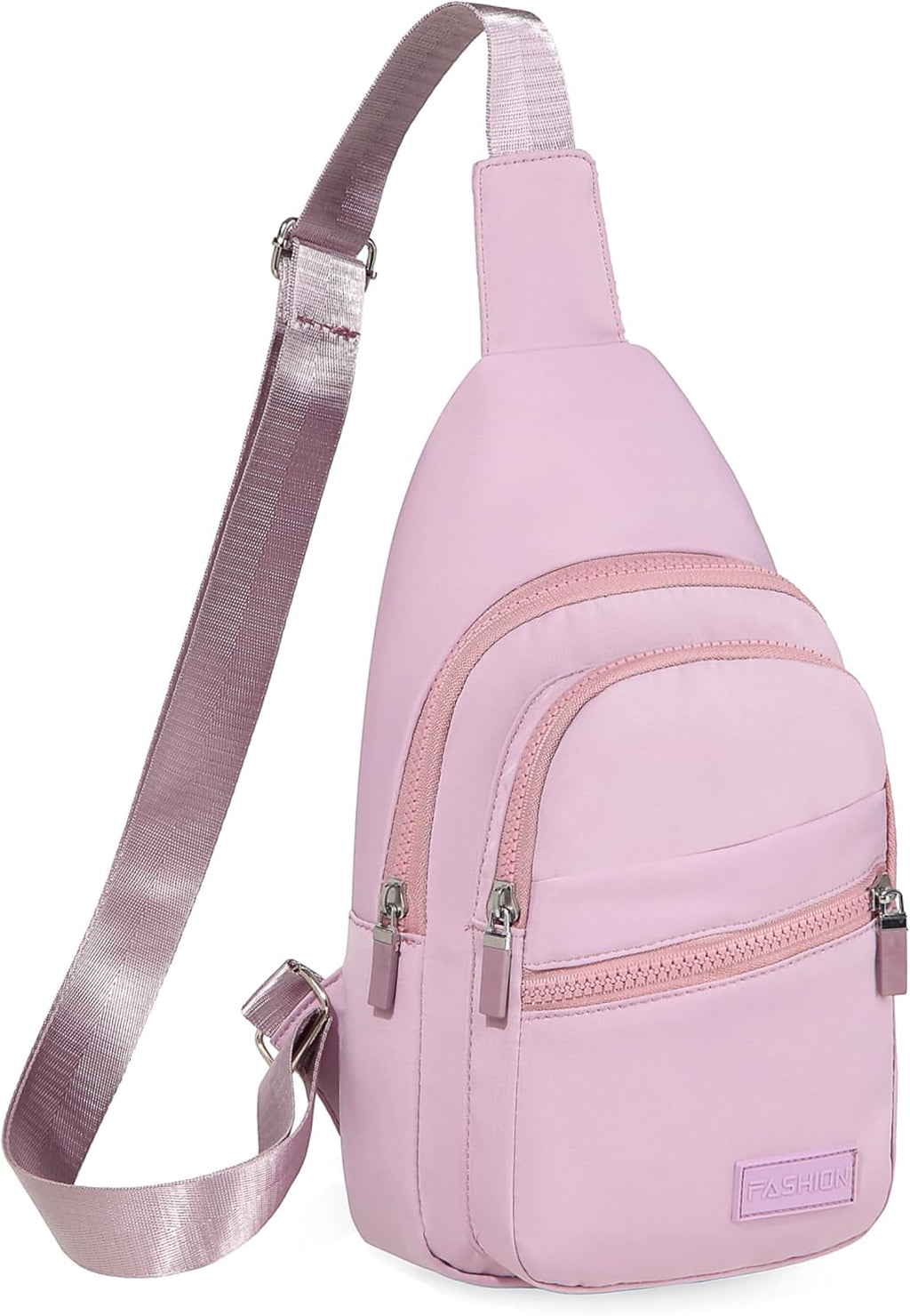 Small Sling Backpack Crossbody Sling Bag for Women, Chest Bag Daypack Fanny Pack Crossbody Bag for Hiking Traveling Outdoors - Lilac