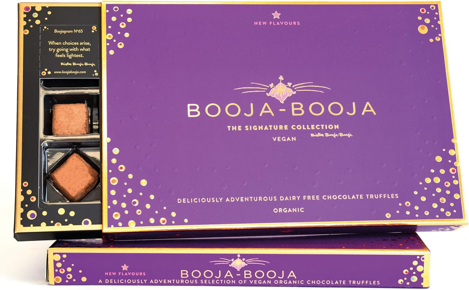 , the Signature Collection Gift Box | Selection of Vegan Chocolate Truffles, 184G