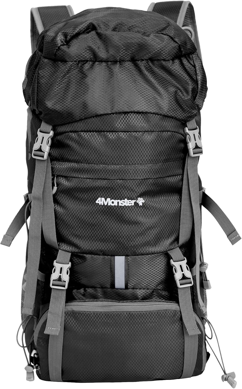 Portable Hiking Backpack,Lightweight Packable Hiking Daypack,Water Resistant Carry on Backpack for Travel Camping Outdoor (32L, Black)