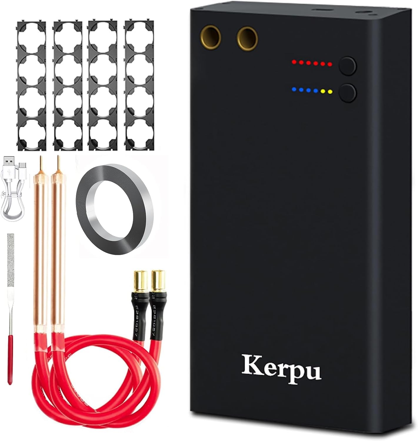 Upgraded Enhanced Rechargeable Portable Spot Welder Machine 6 Gear Adjustable Mini Small Battery Spot Welder DIY Spot Welding Nickel Strip and 18650 Battery Type-C Fast Charging 5M Nickel Strips