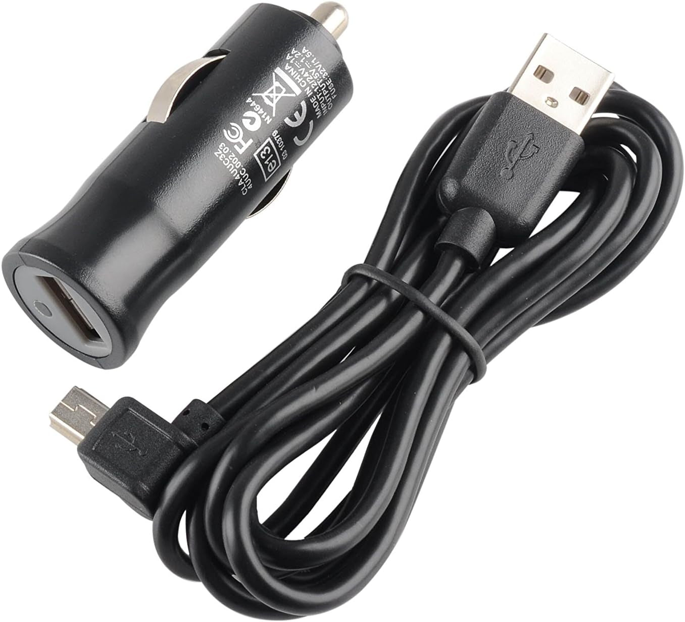 Tomtom Compatible Compact Car Charger, Micro USB Car Charger for GPS Satnav