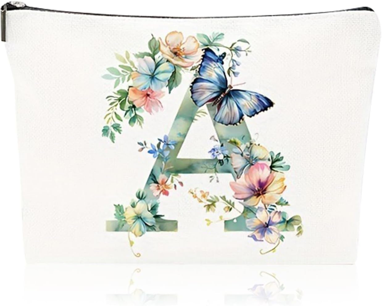 Small Makeup Bag for Handbag, Travel Toiletry Organiser, Makeup Brush Pouch Cosmetic Bags, Music Alphabet Animal Theme Bag, Compact Portable Storage for Women Girls