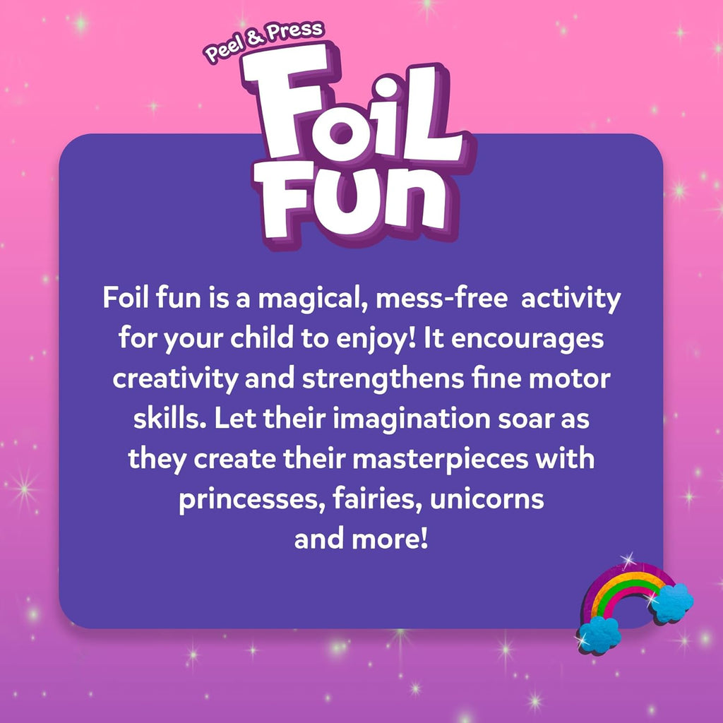 Art & Craft Activity - Foil Fun Unicorns & Princesses, No Mess Art for Kids, Craft Kits, DIY Creative Activity, Gifts for Girls & Boys Ages 4, 5, 6, 7, 8, 9, Travel Toys