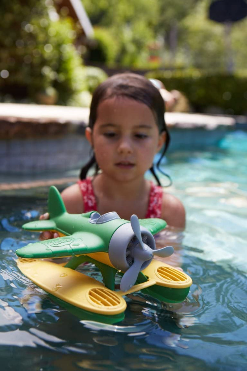 Seaplane in Green Color - BPA Free, Phthalate Free Floatplane for Improving Pincers Grip. Toys and Games ,9 X 9.5 X 6 Inches