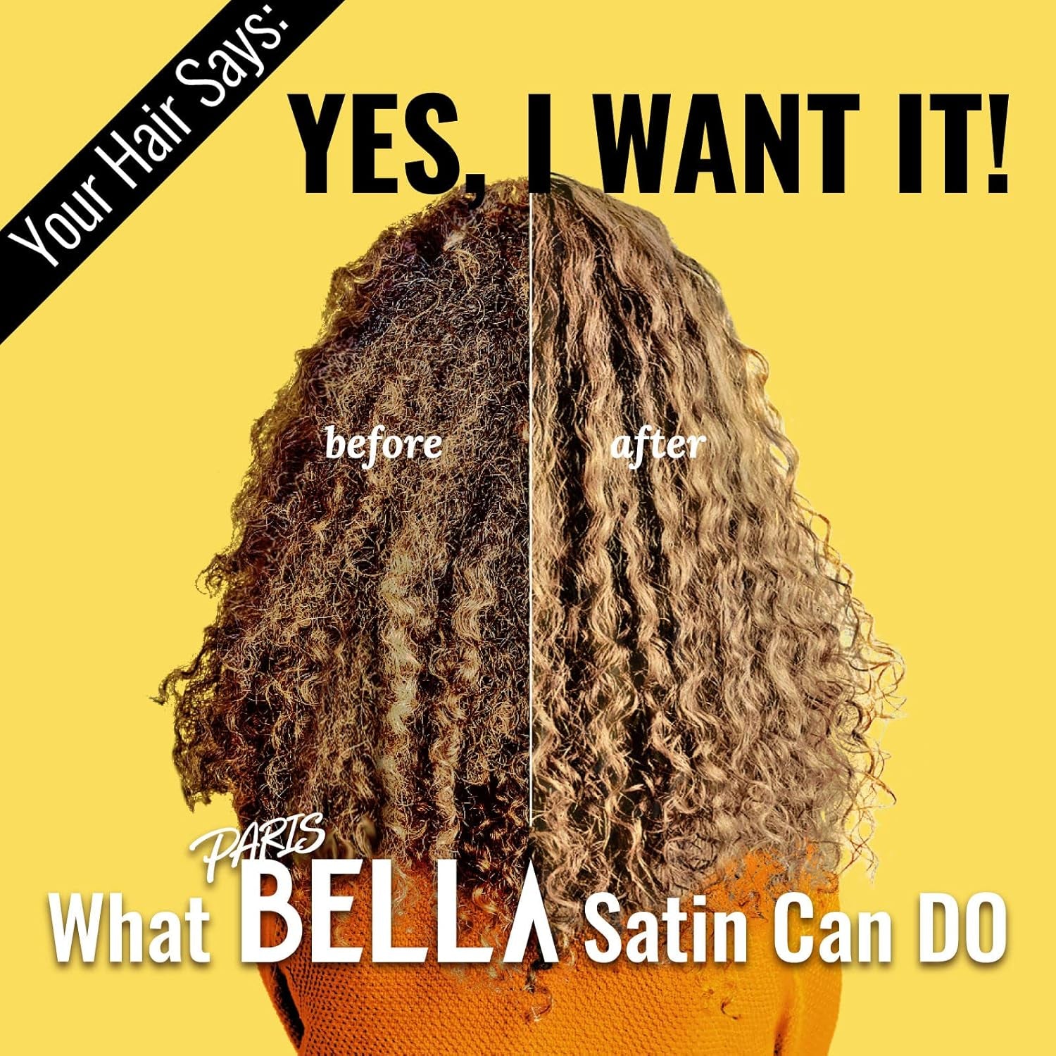 Satin Lined Sleep Cap Bonnet for Curly Hair and Braids, Stay on All Night Wrap with Adjustable Strap for Women and Men, Black, Pack of 1