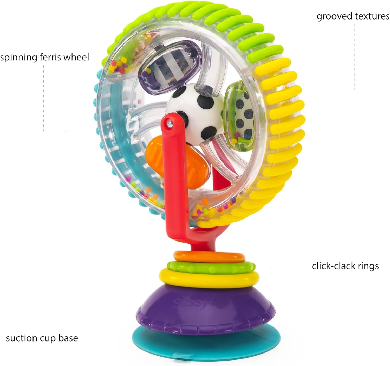 Wonder Wheel Spinning High Chair Tray Toy, Age 6+ Months