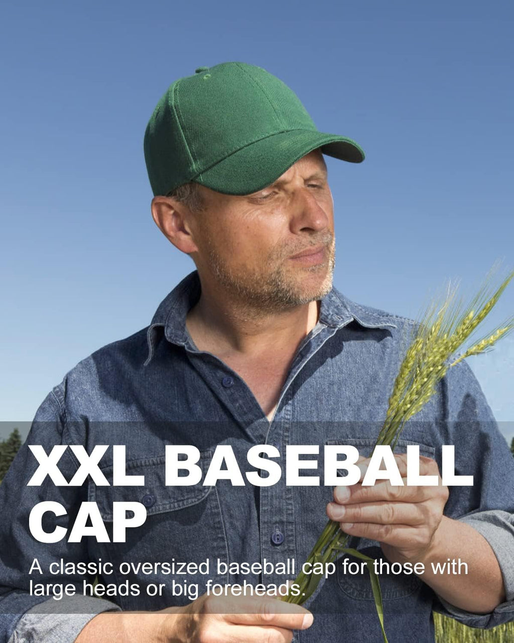 XL/XXL Baseball Caps Large Running Sports Cap Hats Oversize Dad Cap Classic Golf Tennis Hat for Big Heads