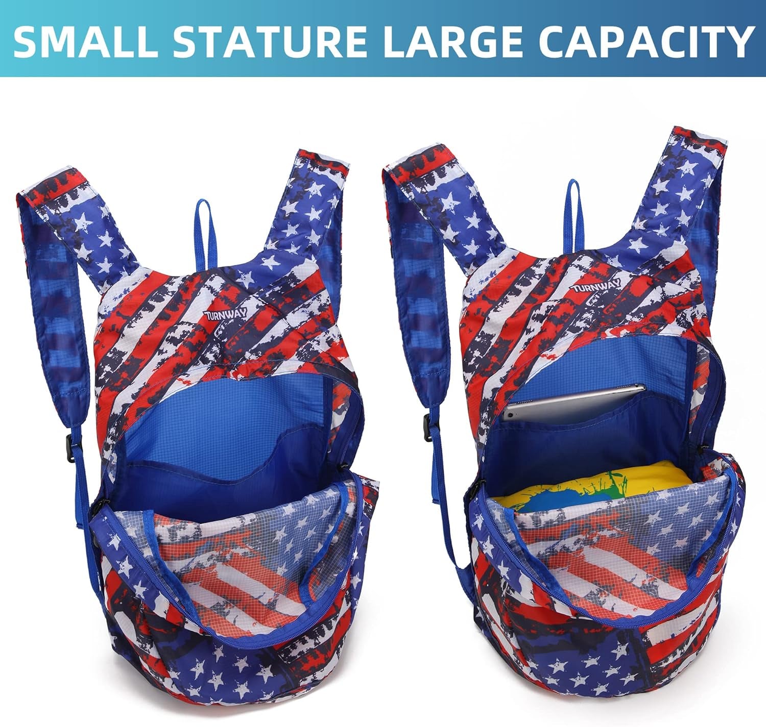 Ultra Lightweight Water-Resistant Packable Backpack, Foldable Hiking Daypack for Travel Camping Cycling Outdoor