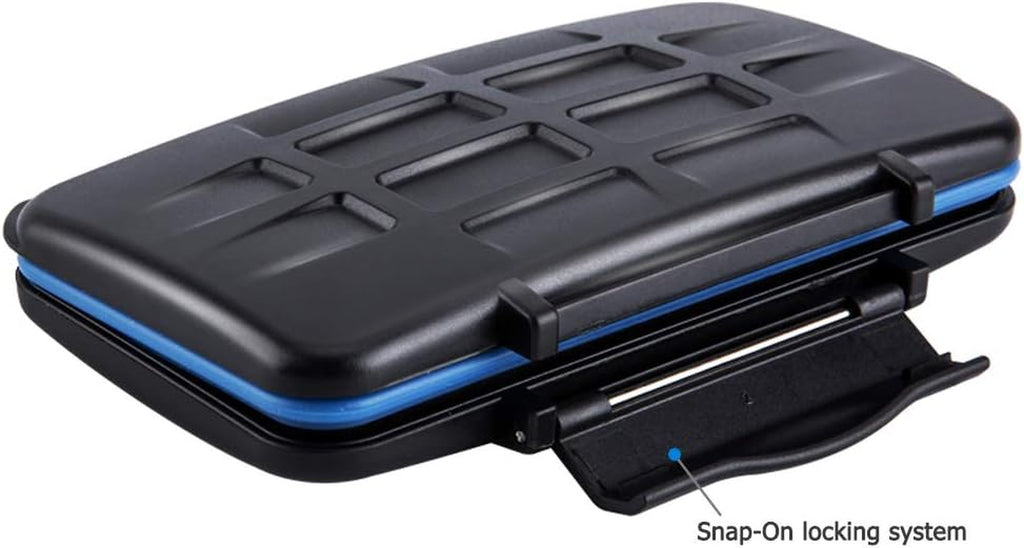 Memory Card Case, SD Card Storage Box for 12 SD Cards + 18 Micro SD + 6 CF Compact Flash Cards (36 Slots)