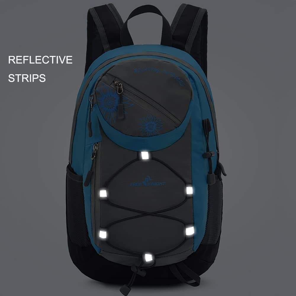 20L Waterproof Outdoor Sport Hiking Backpack,Small Size Lightweight Travel Daypack for Kids Boys Girls Cycling Camping (Blue)