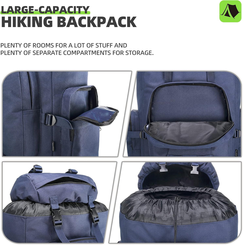 100L Camping Hiking Backpack Molle Rucksack Military Camping Backpacking Daypack
