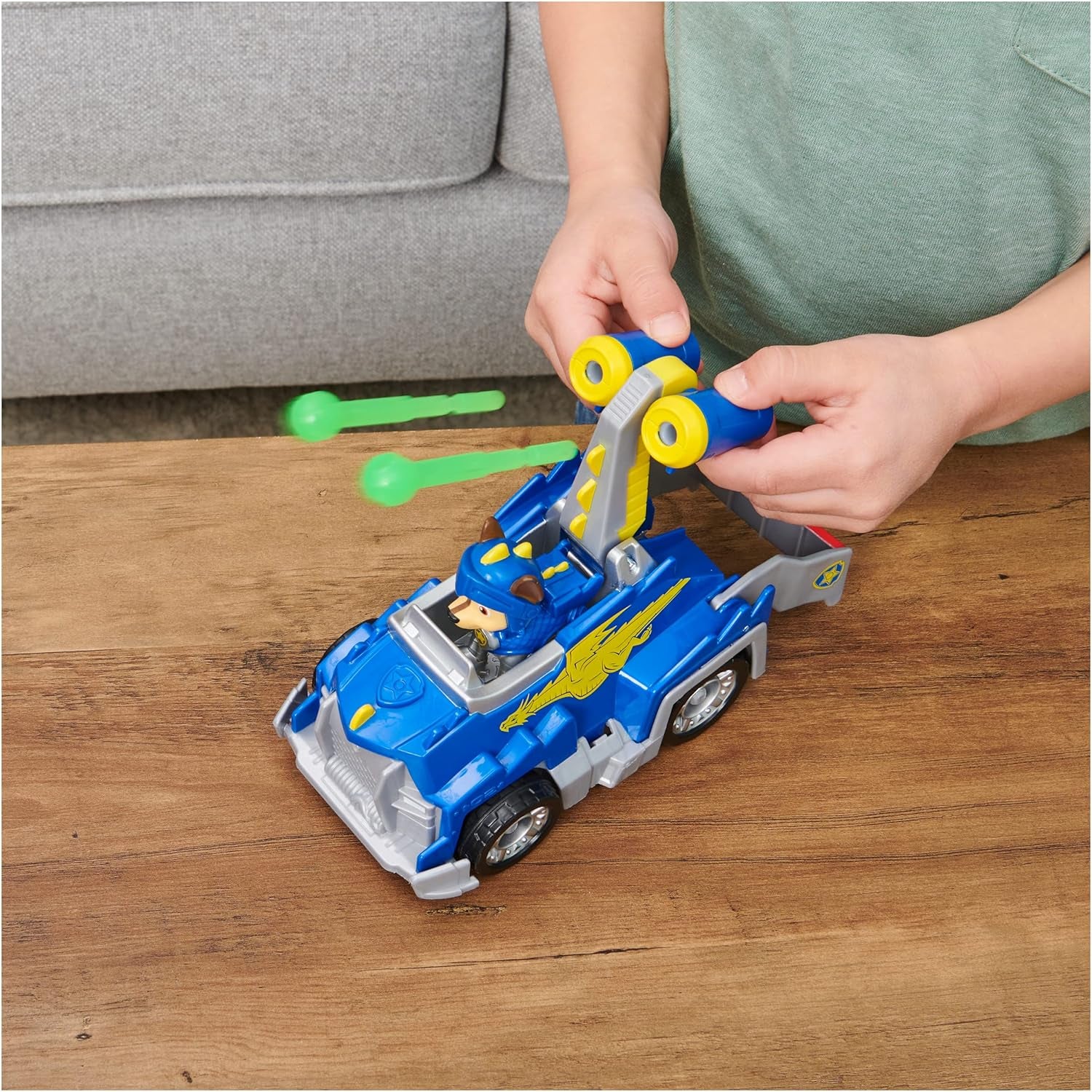 , Rescue Knights Chase Transforming Toy Car with Collectible Action Figure, Kids Toys for Ages 3 and Up