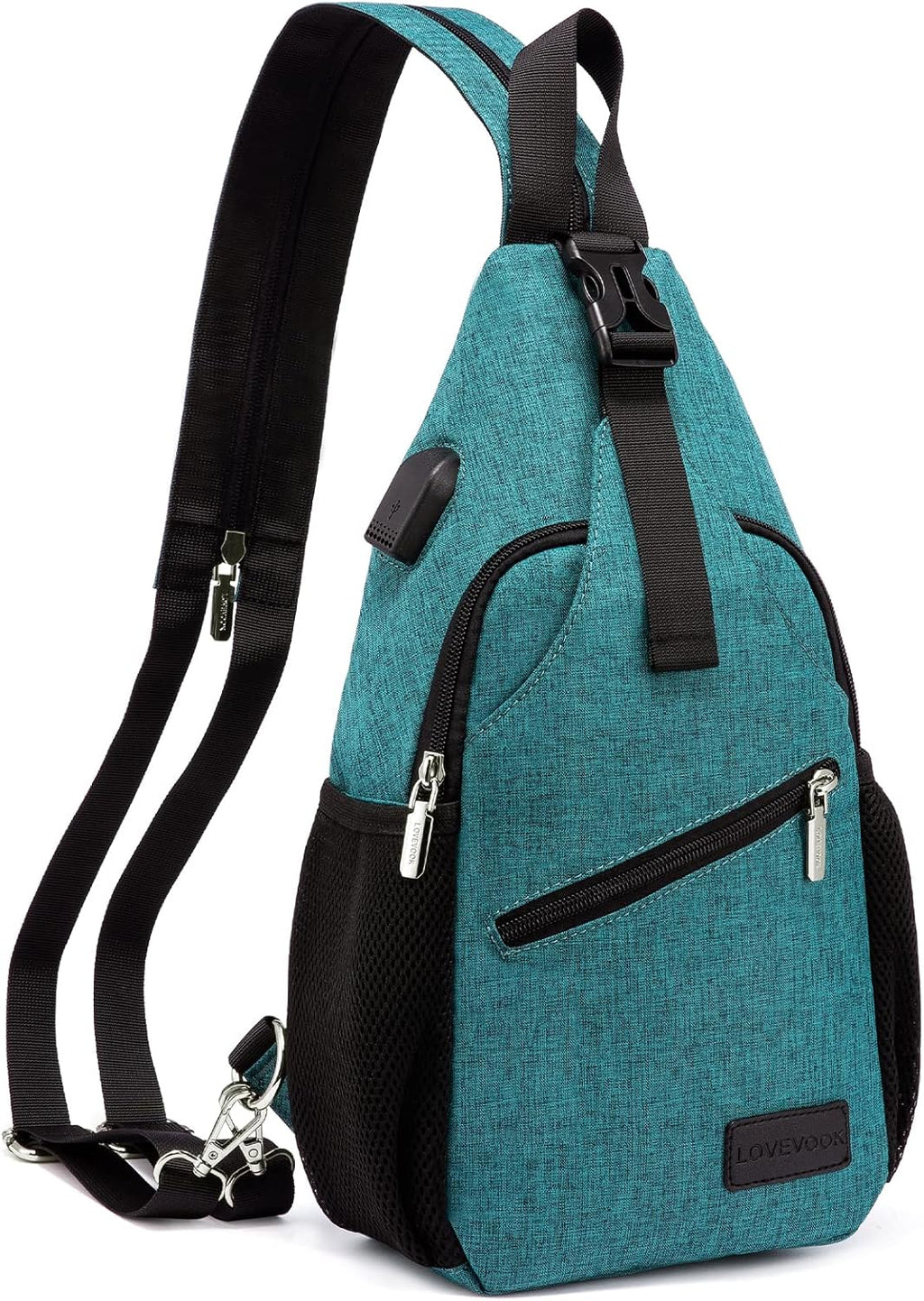 Sling Bag for Women Casual Daypack Nylon Crossbody Sling Backpack Travel Shoulder Bag Hiking Daypack