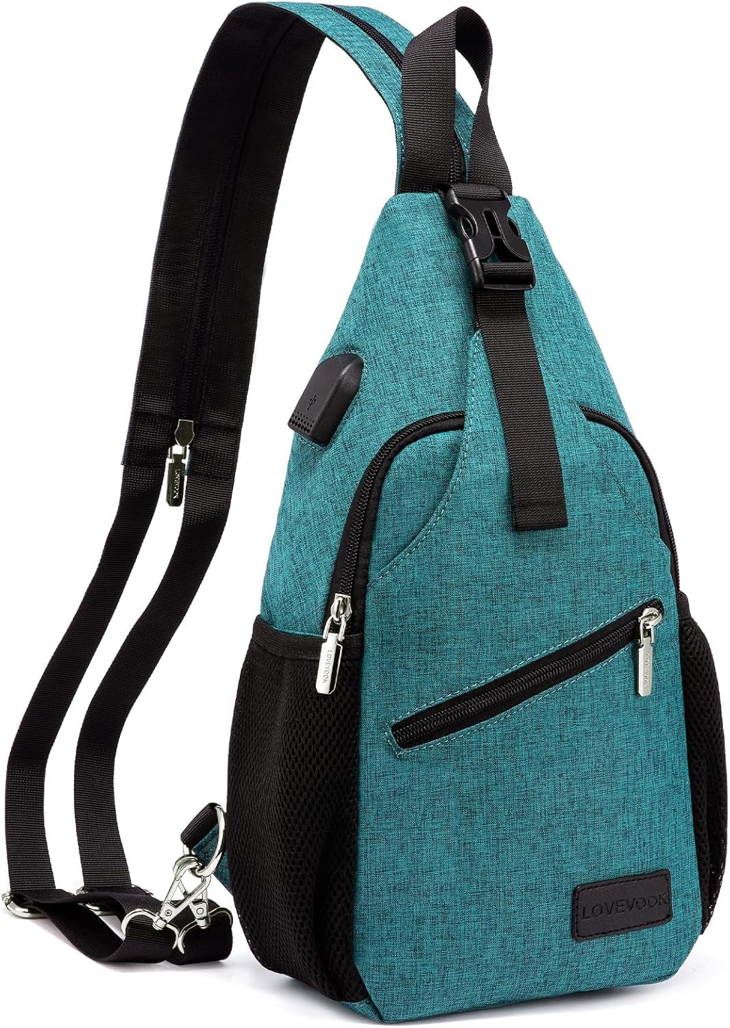 Sling Bag for Women Casual Daypack Nylon Crossbody Sling Backpack Travel Shoulder Bag Hiking Daypack