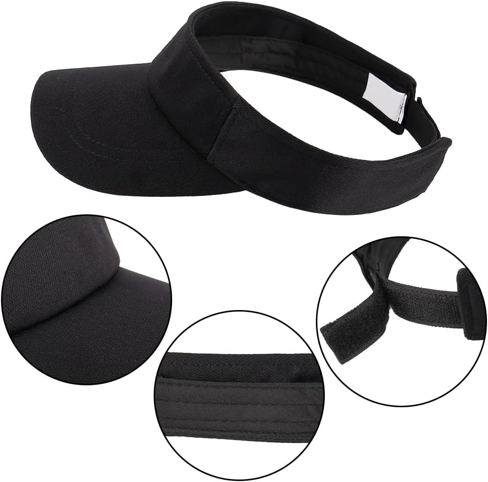 Sun Visor Hat Sports Adjustable Baseball Cap with Outdoor UV Protection for Women Men