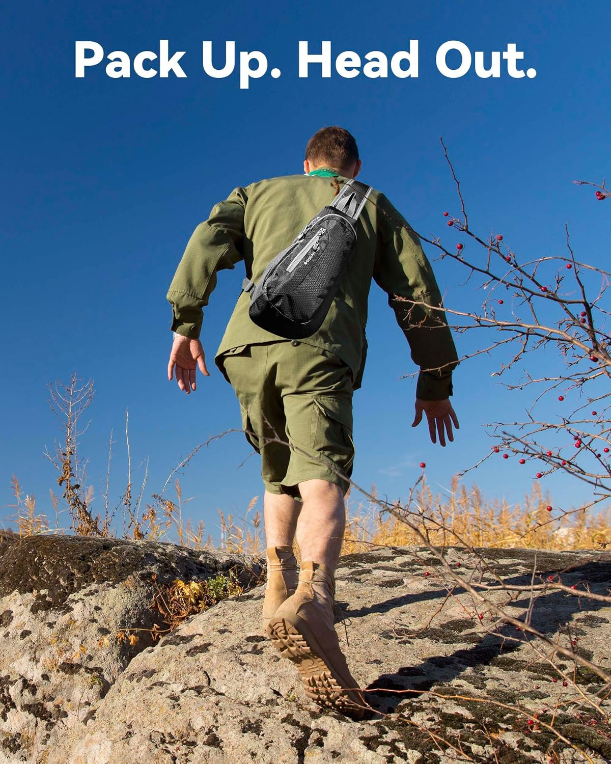 Unisex Honeycomb Jacquard Small Sling Bag Slim Sling Backpack Crossbody Chest Bag for Hiking Travel