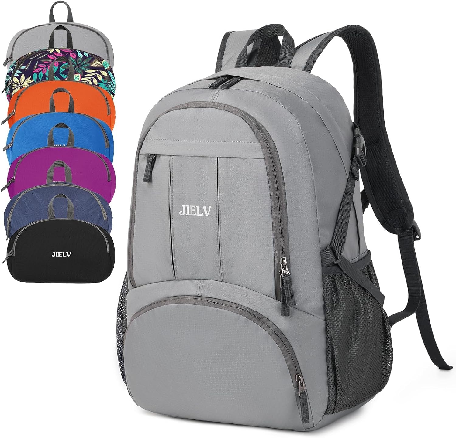 30L Lightweight Packable Backpack Small Foldable Hiking Backpack Waterproof Daypack Travel Camping Outdoor for Women Men Valentines Day Gifts(Lgiht Grey)