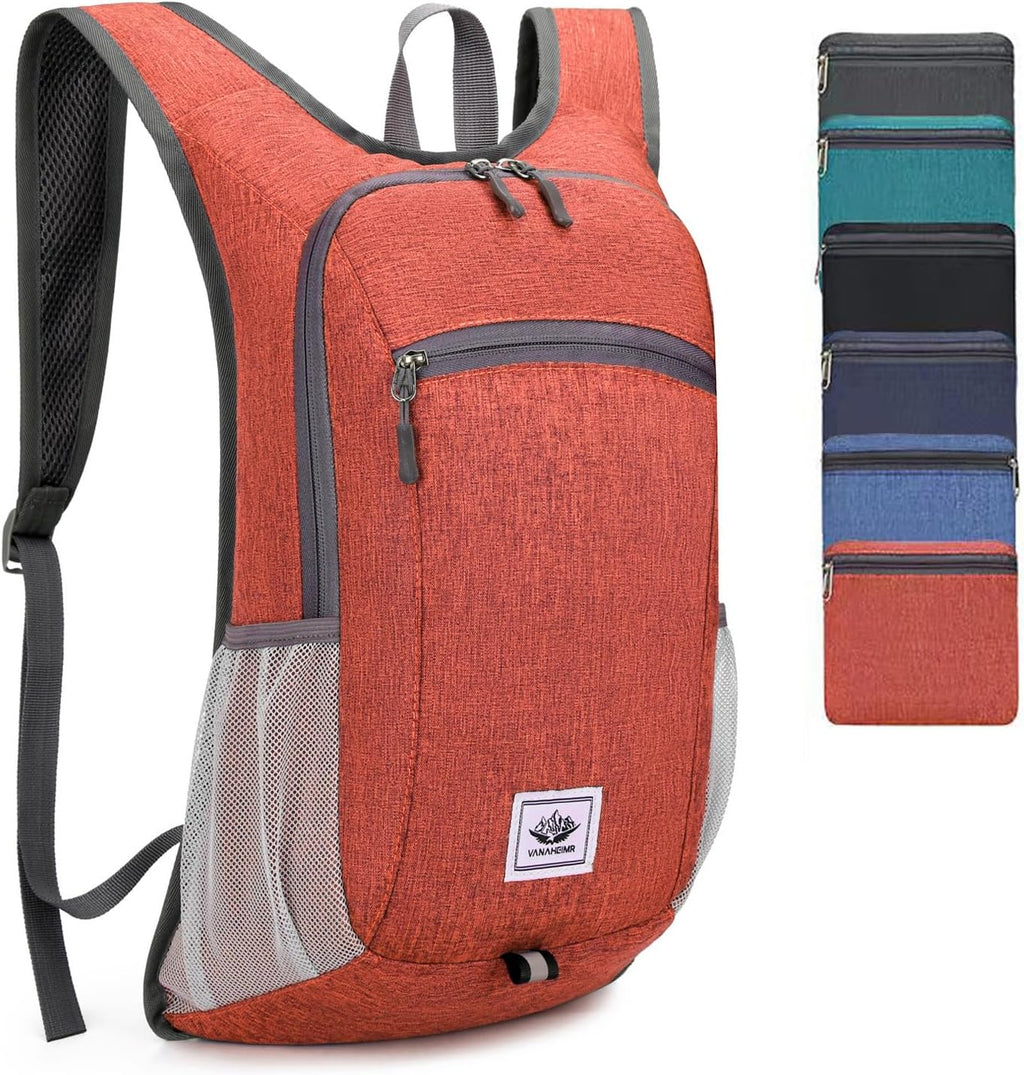 Small Daypack 15L Hiking Backpack Packable Lightweight Travel Day Pack Casual Foldable Shoulder Bag for Women Men