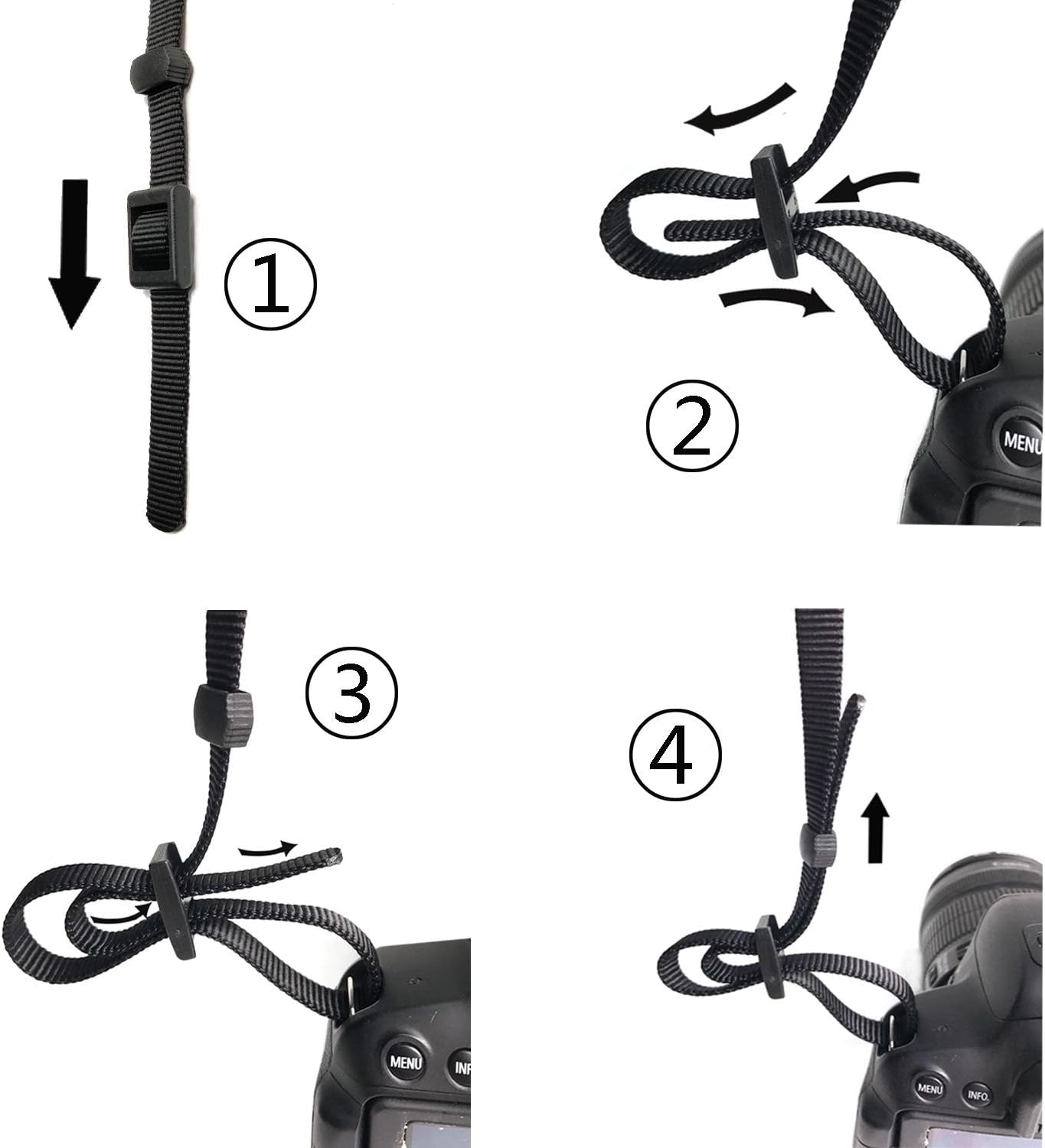 Washable Camera Strap (Black)