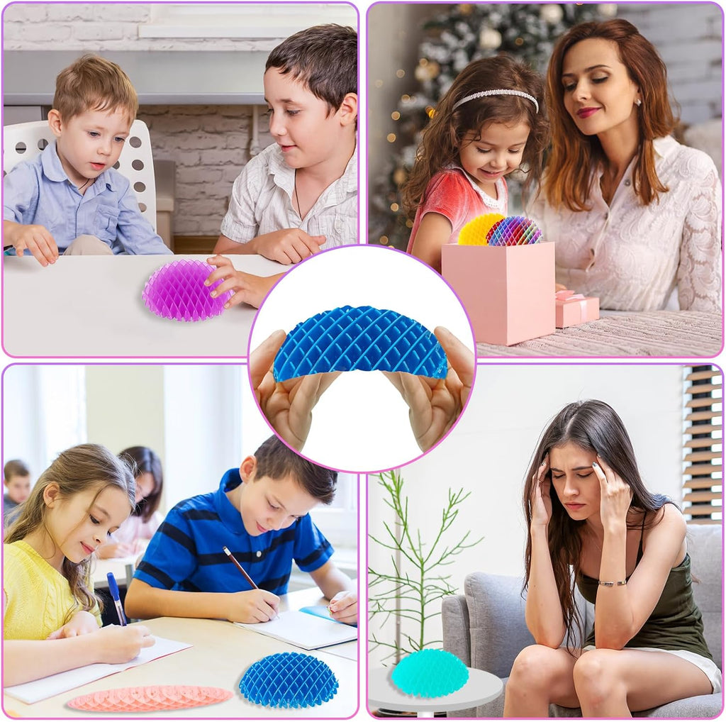 Fidget Worm Toy,Blue Worm Big Fidget Toys Adults and Kids, Funny Stretchy Sensory Stress Toys, Fidget Sensory Squeeze Toys, Relieves Stress and Anxiety Finger Toys for Kids with Autism ADHD