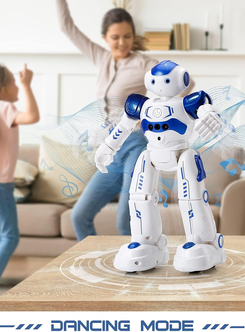 RC Robot Toys for Kids, Gesture & Sensing Programmable Remote Control Smart Robot for Age 3 4 5 6 7 8 Year Old Boys Girls Birthday Gift Present