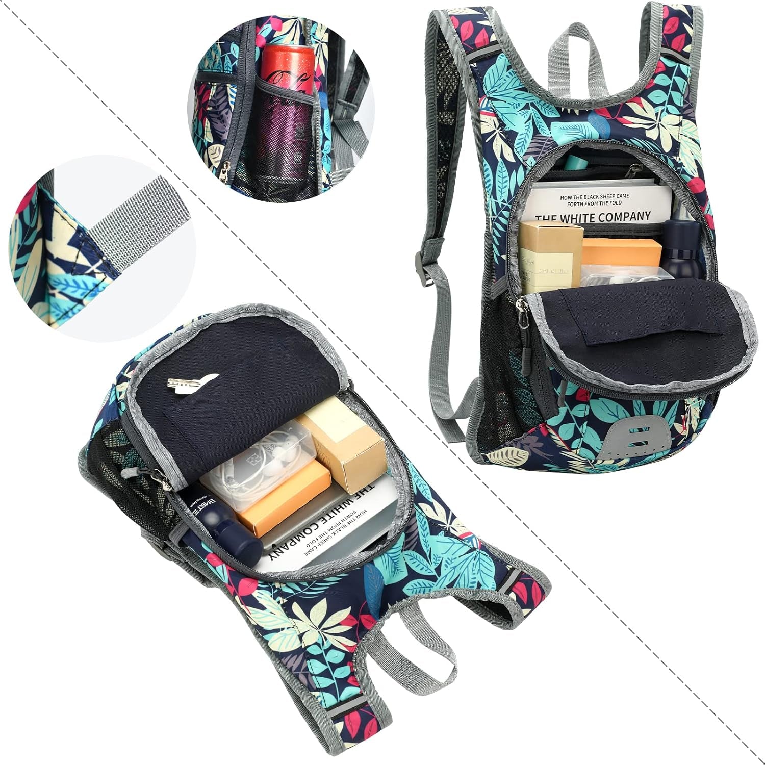 10L Small Hiking Backpack, Lightweight Foldable Packable Casual Outdoor Travel Daypack