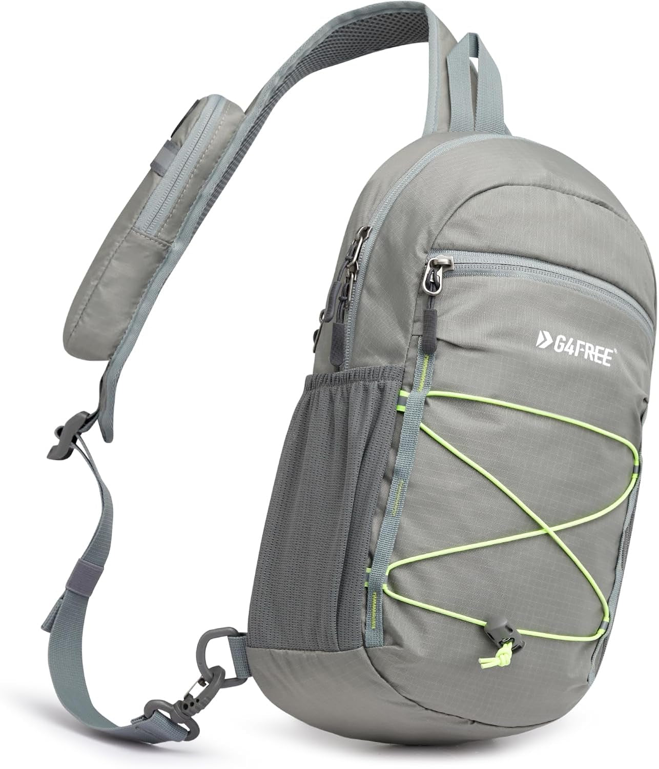 Sling Bag Backpack RFID Blocking Crossbody with Front Pocket Hiking Daypack Outdoor Chest Bag for Women Men