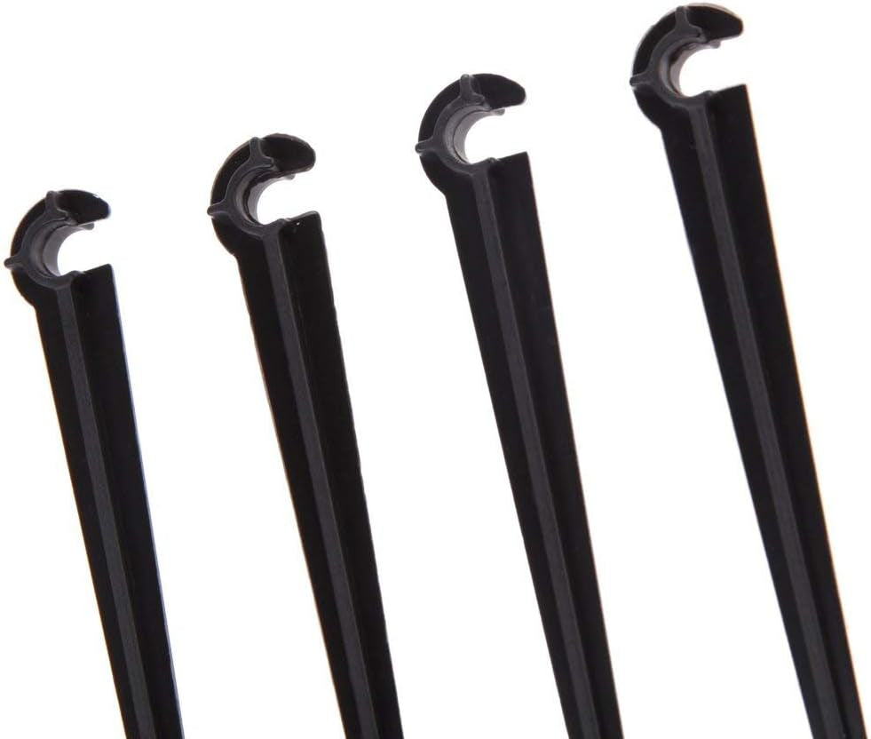 Gardening Emitter Dripper，Hook Fixed Stems Support Holder，Adjustable Micro Flow Drip Watering Sprinkler for 4/7 Drip Irrigation Water Hose (100Pcs Support Stakes)