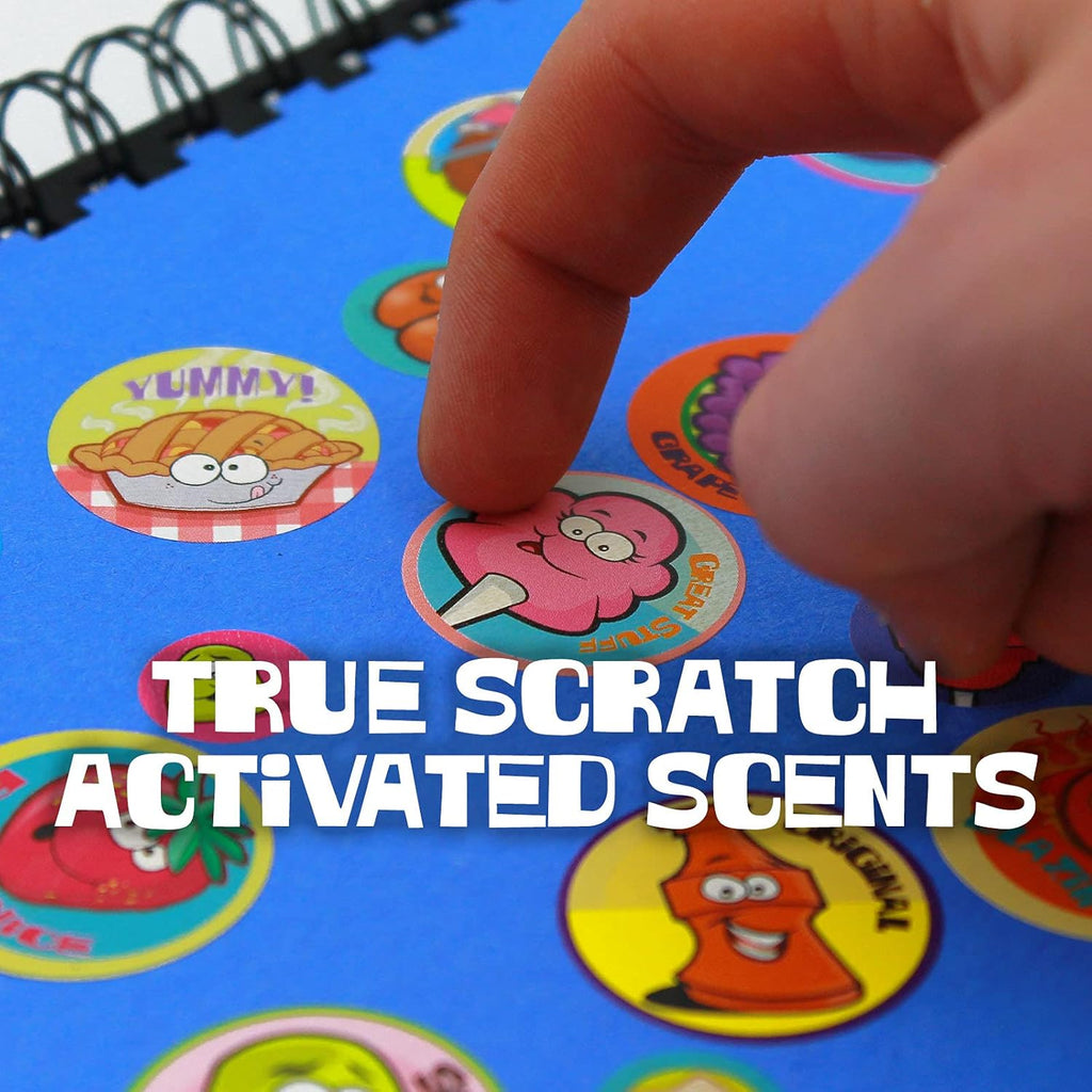 Dr. Stinky'S Scratch N Sniff Stickers 6-Pack, Fish, Campfire, Wet Dog, Smelly Cheese, Race Car, Onion, 162 Total