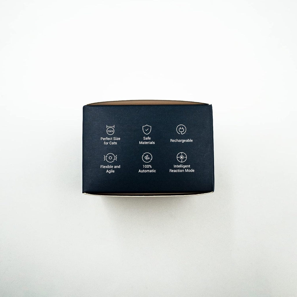 Interactive Cat Ball Toy, Electric Self Rolling Ball for Indoor Cat Kitten, 3 Modes with LED Lights, Red