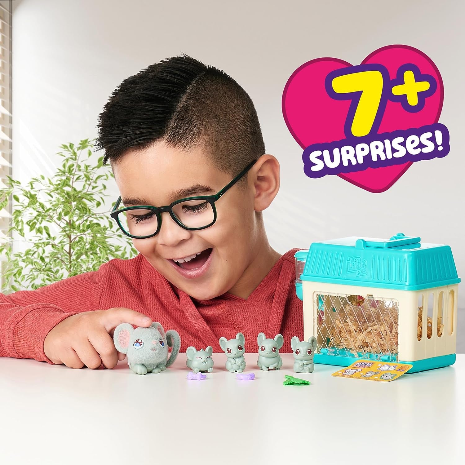 - Mama Surprise Minis. Feed and Nurture a Lil' Mouse inside Their Hutch so She Can Be a Mama. She Has 2, 3, or 4 Babies with Surprise Accessories to Dress up the Babies