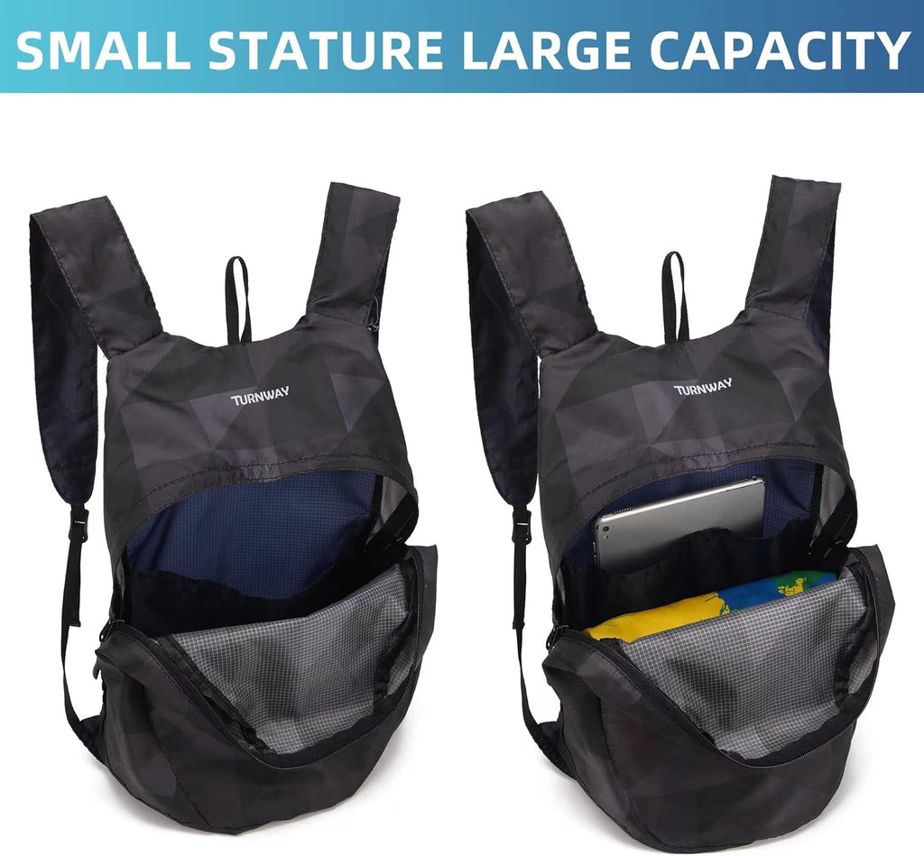 Ultra Lightweight Water-Resistant Packable Backpack, Foldable Hiking Daypack for Travel Camping Cycling Outdoor