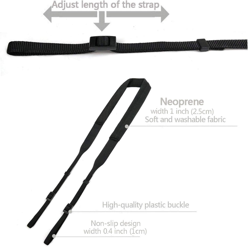 Washable Camera Strap (Black)