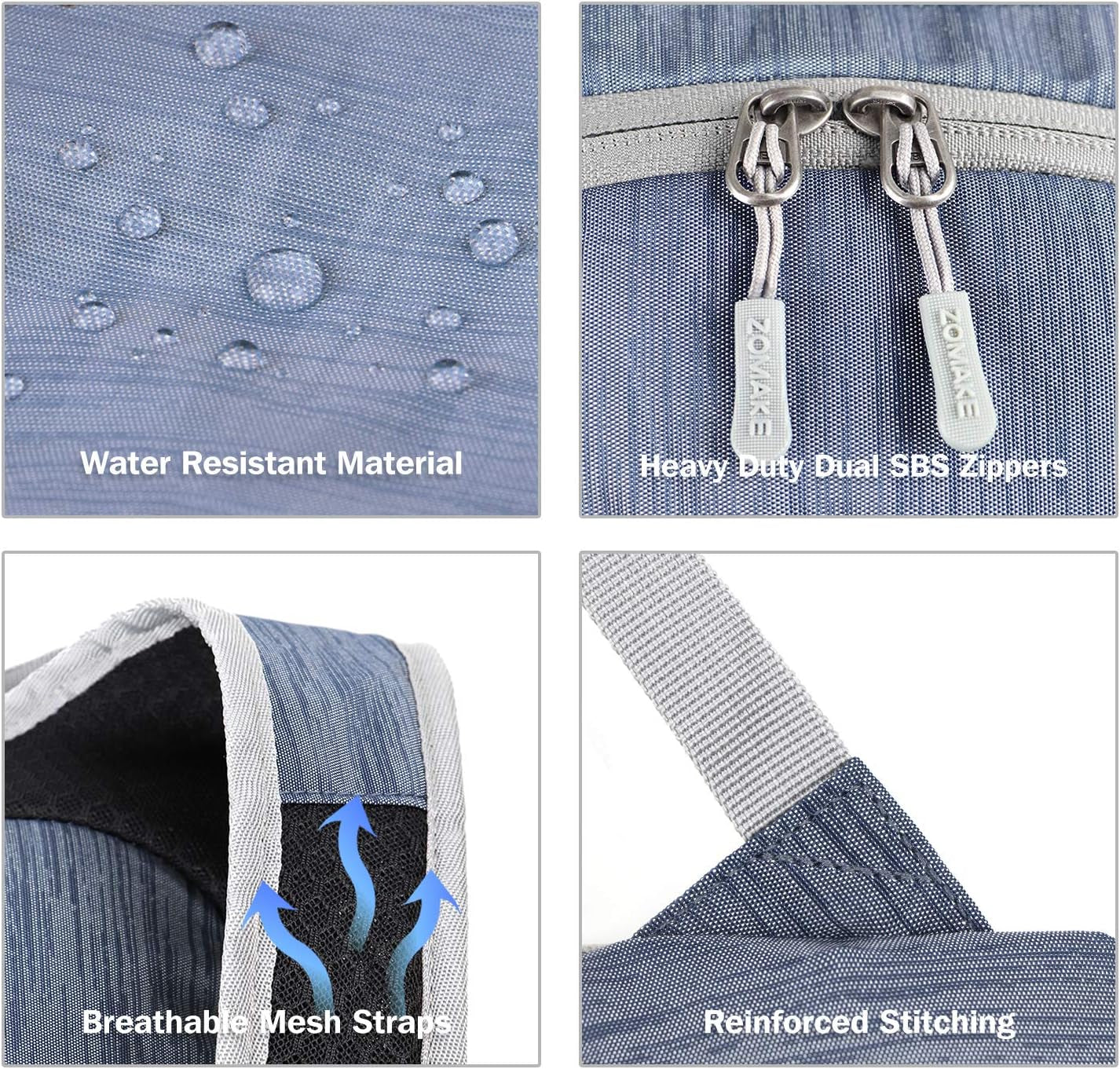 Ultra Lightweight Packable Backpack 18L, Small Foldable Hiking Backpacks Water Resistant Folding Daypack for Travel(Navy Blue)