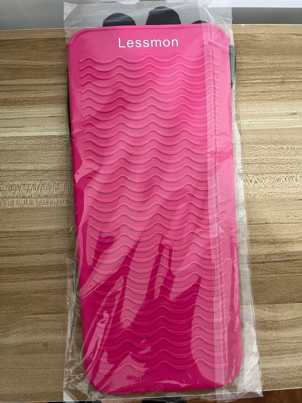 Heat Resistant Mat Pouch and Heat Resistant Glove for Curling Irons, Hair Straightener, Flat Irons and Hair Styling Tools, 28.5Cm X 14Cm, Pink