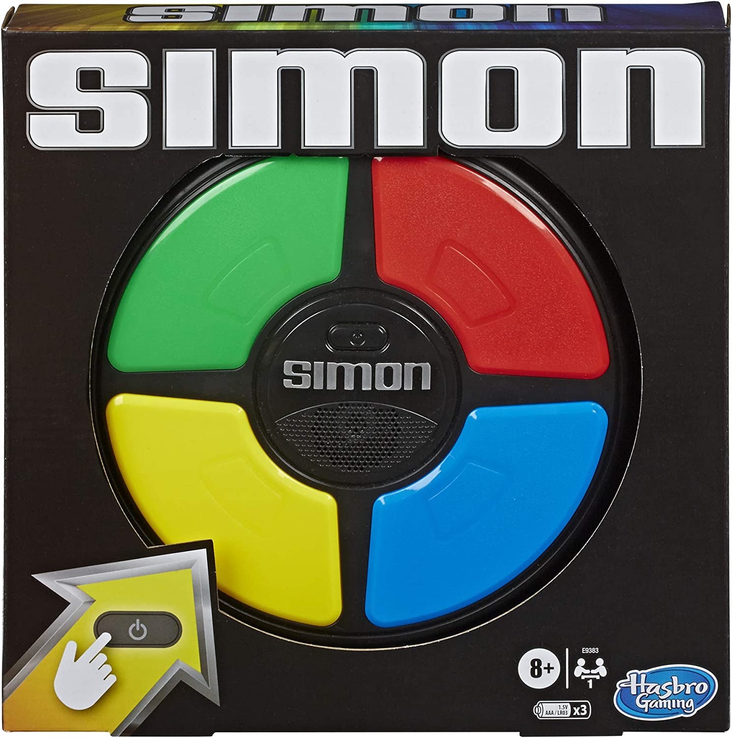 Simon Handheld Electronic Memory Game with Lights and Sounds for Kids Ages 8 and Up