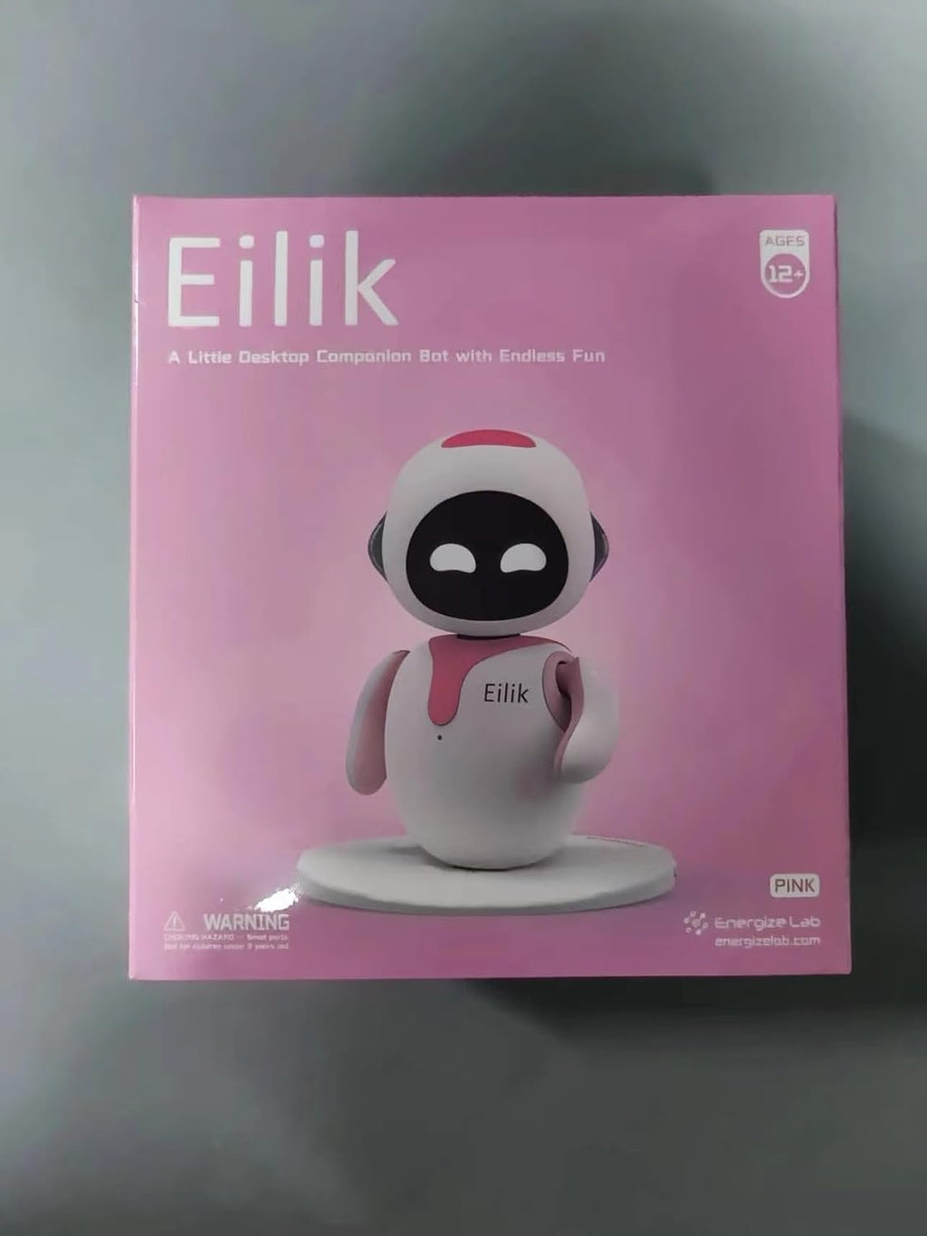 Eilik Pink - Touch Interactive Toys, Cute Robot Pets with Abundant Emotions. Idle Animations&Mini-Games, Unique Gift for Girls & Boys. Support Update.