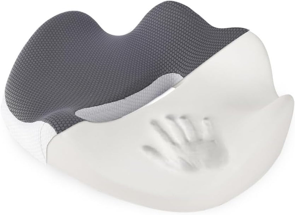 Memory Foam Seat Cushion for Office Chair, Home Chair, Car Seat, Airplane, Wheelchair, Pain Relief for Long Sitting, Non-Slip Bottom, Removable Cover