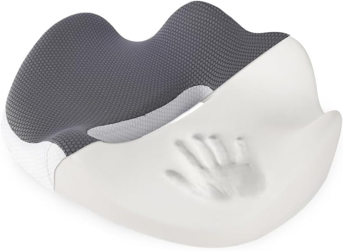 Memory Foam Seat Cushion for Office Chair, Home Chair, Car Seat, Airplane, Wheelchair, Pain Relief for Long Sitting, Non-Slip Bottom, Removable Cover