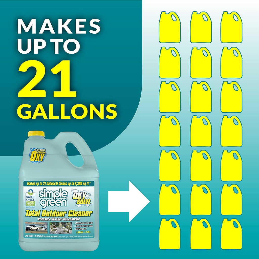 Oxy Solve Total Outdoor Pressure Washer Cleaner – 1 Gal