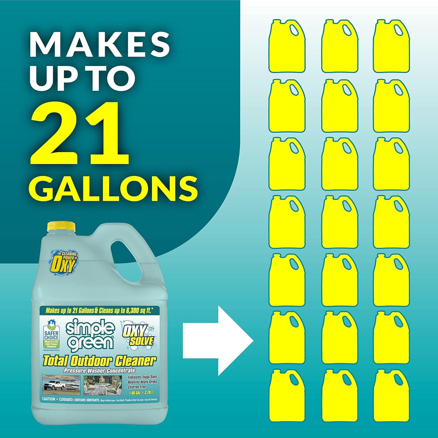 Oxy Solve Total Outdoor Pressure Washer Cleaner – 1 Gal