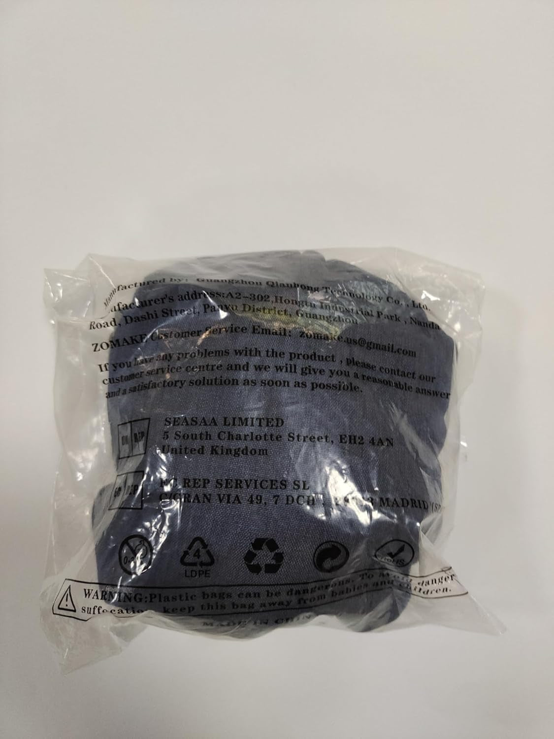 Ultra Lightweight Packable Backpack 10L, Small Daypack Light Foldable Backpacks Water Resistant Day Bag for Hiking(Navy Blue)