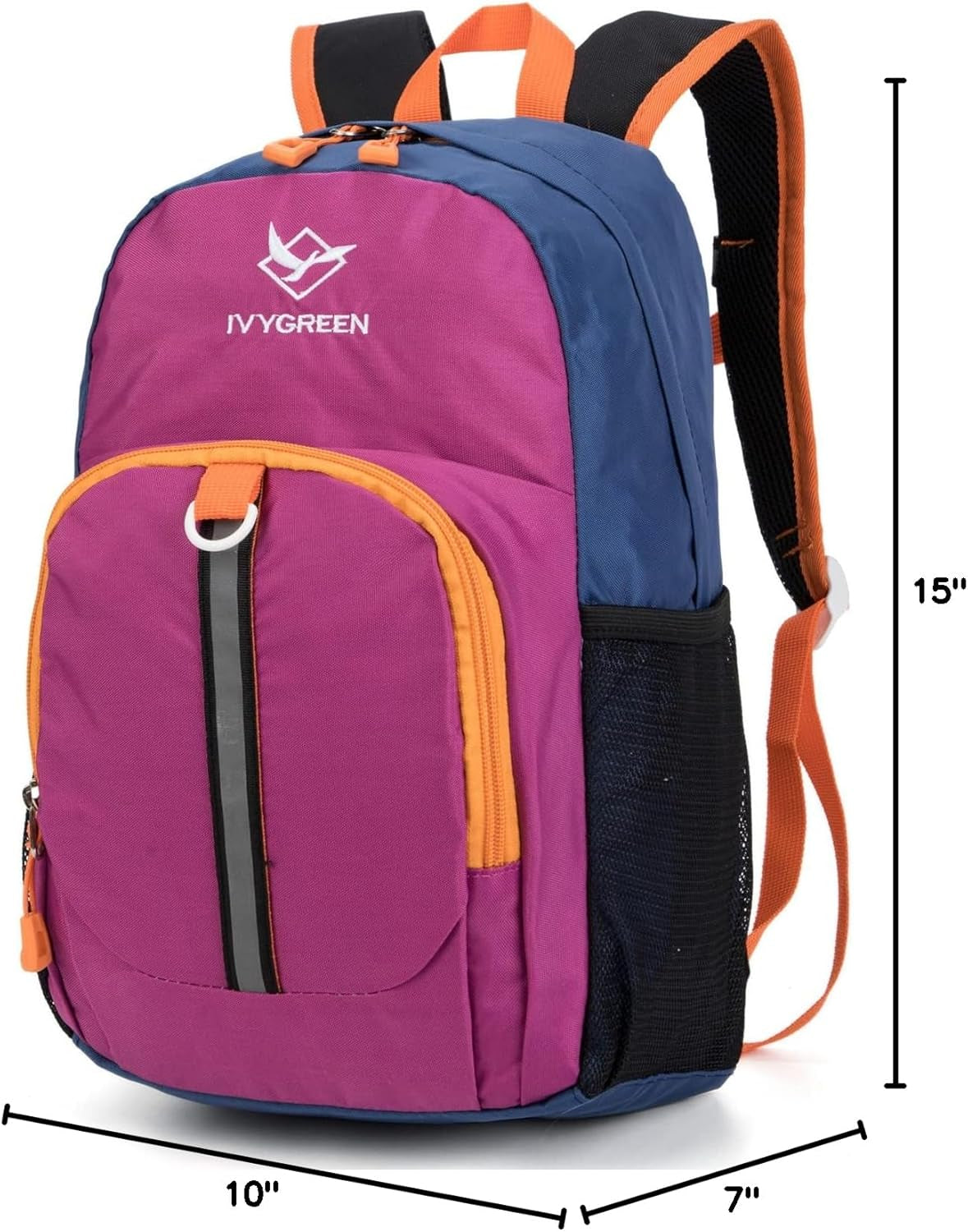 Little Kids Hiking Backpack, Toddler Backpack for Boys or Girls, Ideal for a Day Outdoor Adventures (Purple, Kids - Medium)