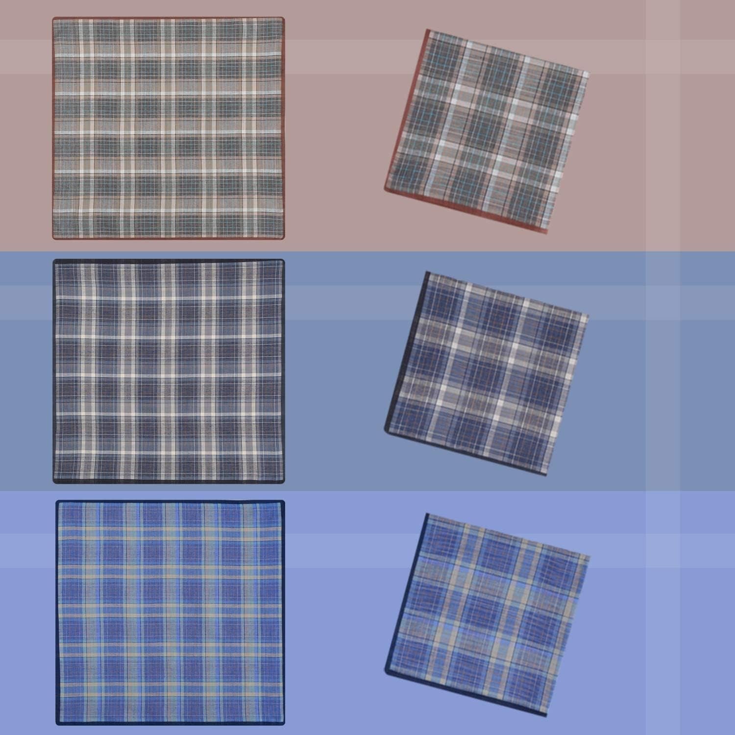 Mens Handkerchiefs, 12 Pack Men'S Handkerchiefs, Handkerchiefs for Men Cotton, 100% Cotton Classic Pocket Handkerchief for Weddings, Prom, Celebration, Gift for Men