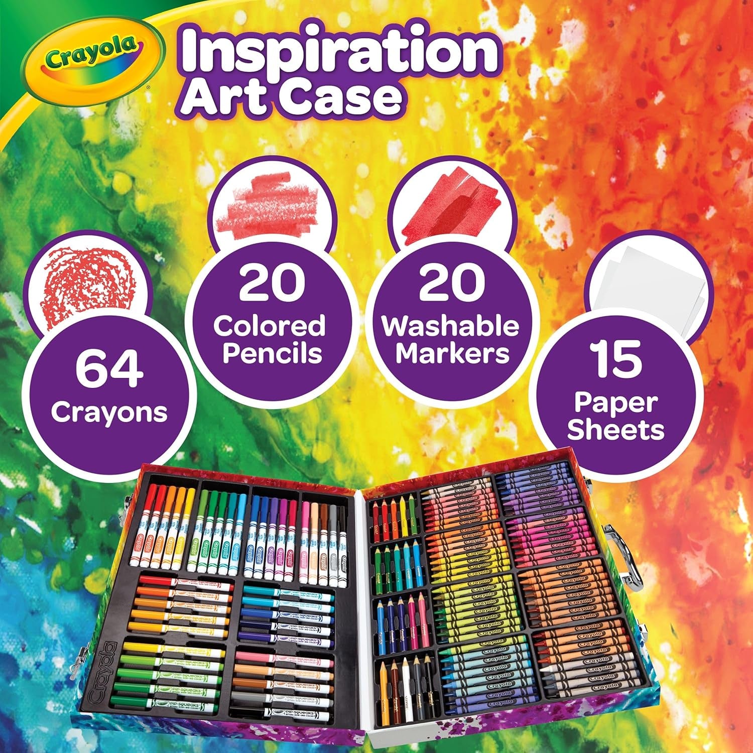 Inspiration Art Case Coloring Set - Space (140Ct), Art Kit for Kids, Toys for Girls & Boys, Art Supplies Set, Drawing Gift for Kids, 5+ [Amazon Exclusive]