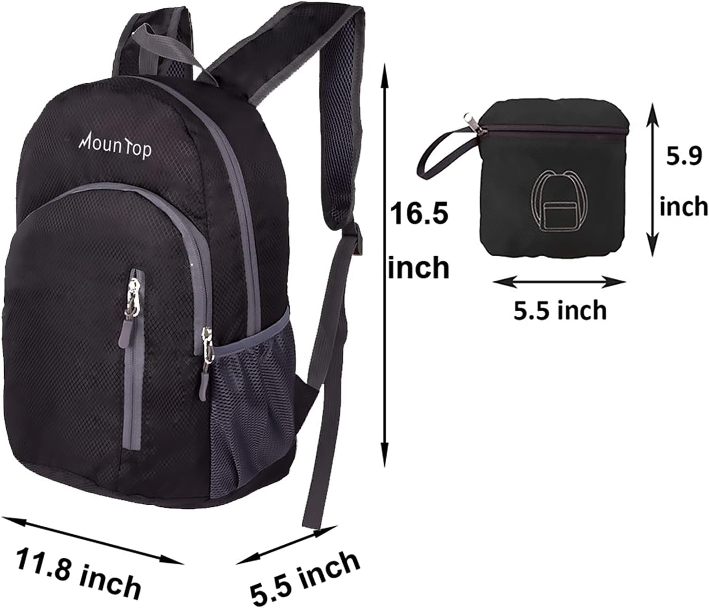 Outdoor Lightweight Foldable Water Resistant Backpack for Travel Hiking Riding