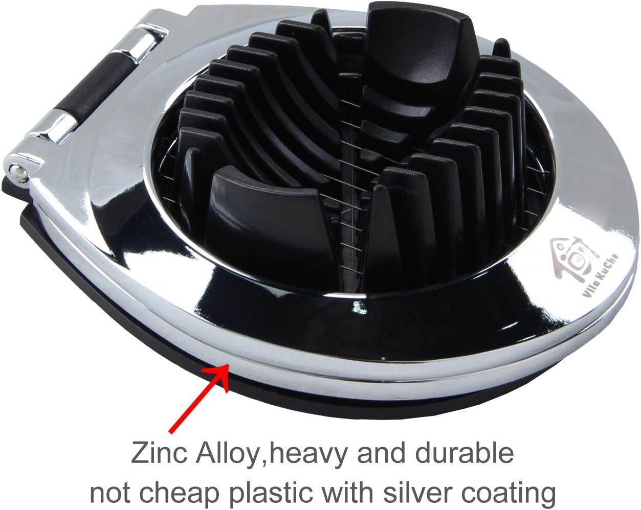 Multi Function Stainless Steel Egg Slicer for Hard Boiled Eggs Dishwasher Safe Heavy Duty Egg Cutter Kitchen Helper