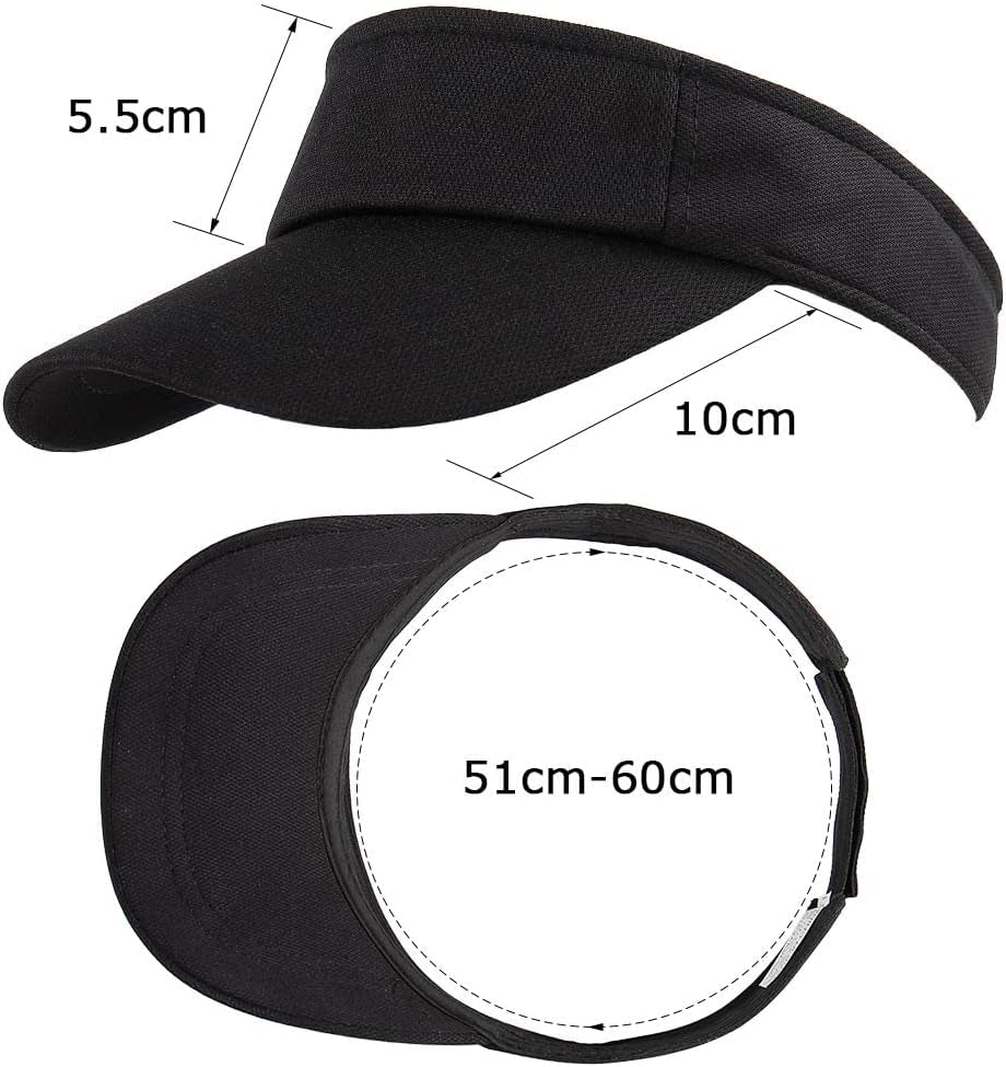 Sun Visor Hat Sports Adjustable Baseball Cap with Outdoor UV Protection for Women Men